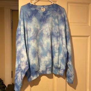 Pink by Victoria’s Secret oversized tie dye crewneck